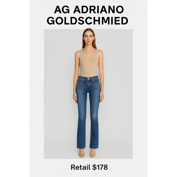 AG Adriano Goldschmied Premiere Slim Straight Jeans – Size 25R, Made in USA - Picture 1 of 10